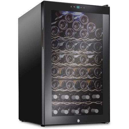 IVATION 51-Bottle Compressor Freestanding Wine Cooler Refrigerator - Black IVFWCC511B